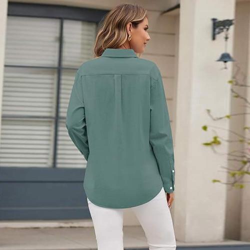 Custom Women's Linen Button-Up Long Sleeve Shirt Manufacturer | Linenwind OEM ODM 50pcs MOQ