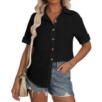 Custom Women's Linen V-Neck Shirt Manufacturer | Private Label Support