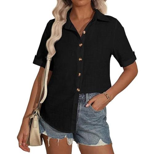 Custom Women's Linen V-Neck Shirt Manufacturer | Private Label Support