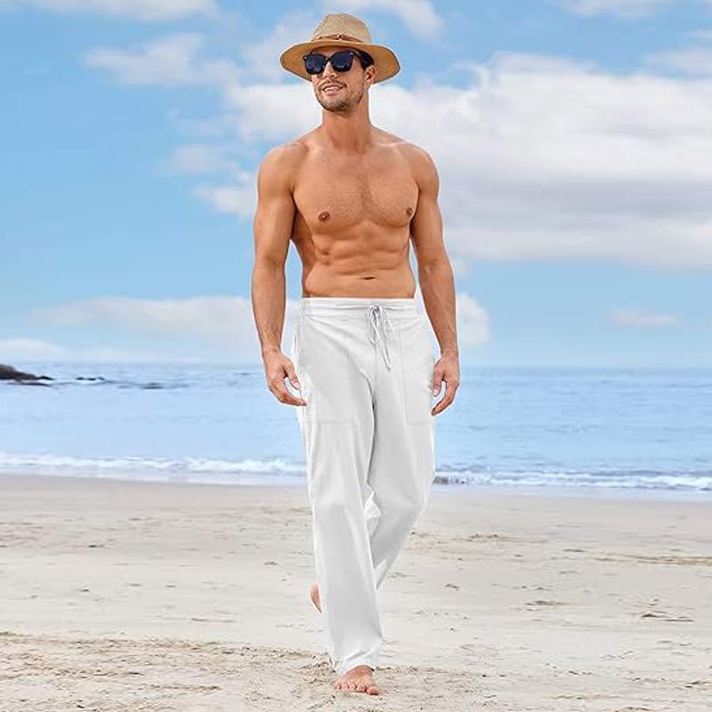 linen pants production