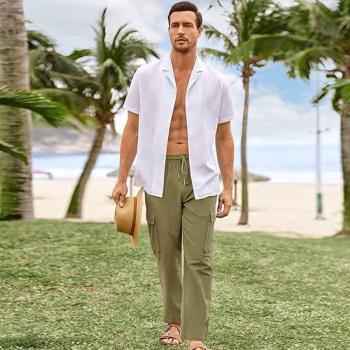 Custom Men's Linen Work Pants Manufacturer | Private Label OEM & ODM