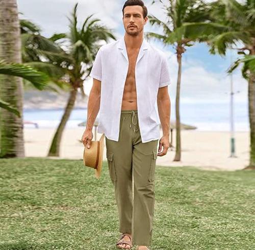 Custom Men's Linen Work Pants Manufacturer | Private Label OEM & ODM