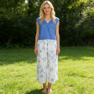 Women's Linen Two-Piece Set Manufacturer | Custom Linen Co-Ord Sets