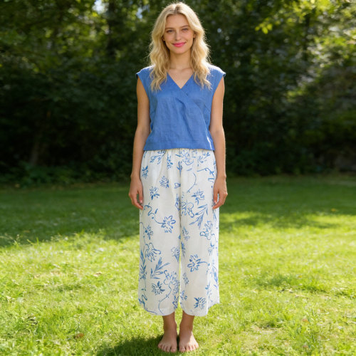 Women's Linen Two-Piece Set Manufacturer | Custom Linen Co-Ord Sets