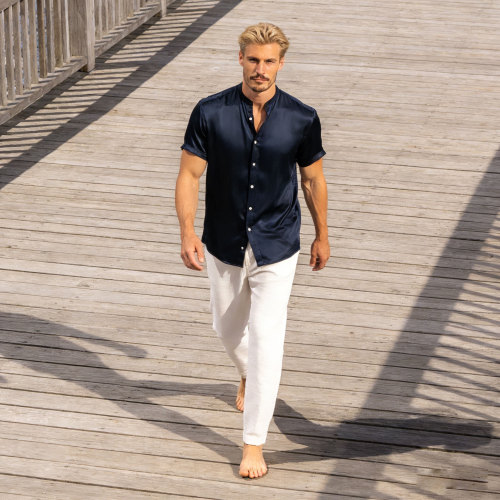 Custom Men's Silk Shirt Manufacturing | Premium Silk Shirts OEM & ODM