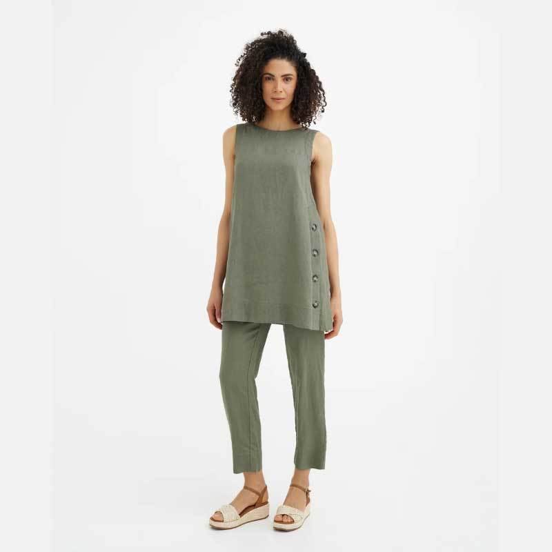 Custom Sustainable Midi Dress with Pockets