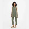 Sage Green Linen Wrap Dress for Women | Custom Sustainable Midi Dress with Pockets | OEM Linen Clothing Manufacturer