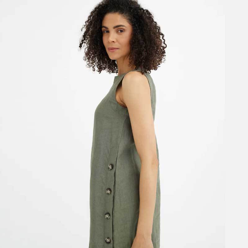 Custom Linen Wrap Dress Manufacturer