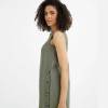Sage Green Linen Wrap Dress for Women | Custom Sustainable Midi Dress with Pockets | OEM Linen Clothing Manufacturer