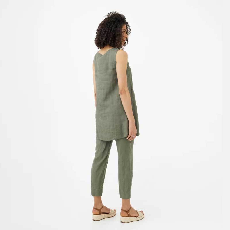 Custom Linen Wrap Dress Manufacturer