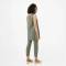 Sage Green Linen Wrap Dress for Women | Custom Sustainable Midi Dress with Pockets | OEM Linen Clothing Manufacturer