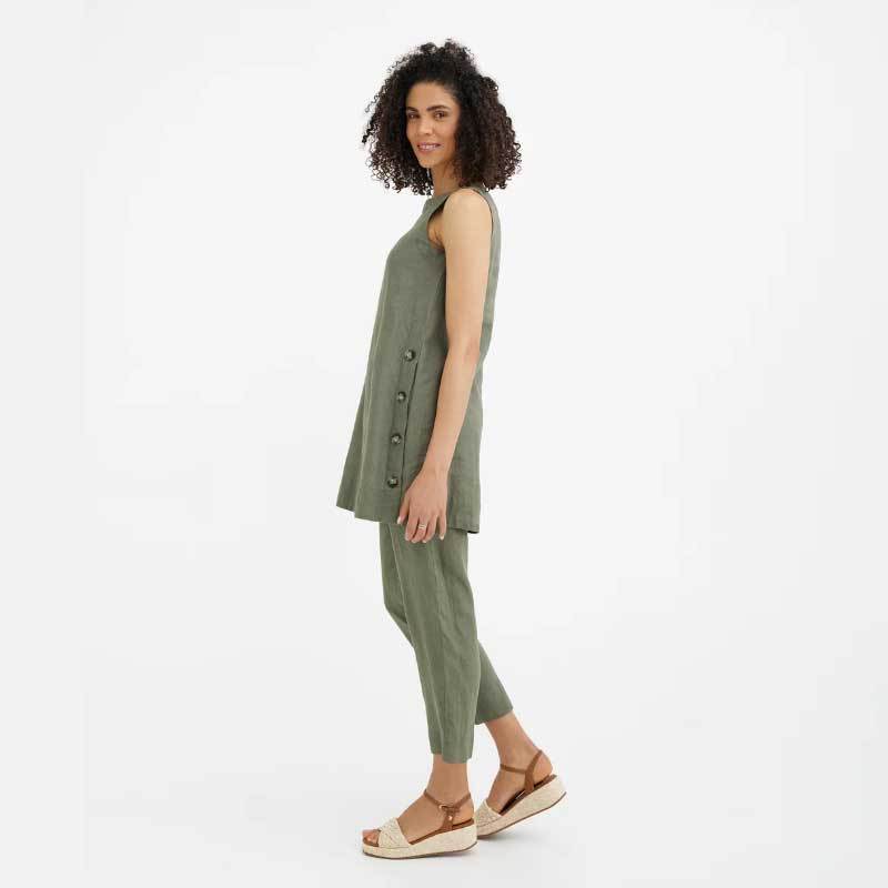 Custom Linen Wrap Dress Manufacturer