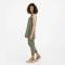 Sage Green Linen Wrap Dress for Women | Custom Sustainable Midi Dress with Pockets | OEM Linen Clothing Manufacturer