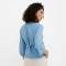 Custom Sustainable Wrap Linen Blouse | Women's V-Neck Three-Quarter Sleeve Self-Tie Top | OEM Linen Clothing Manufacturer