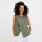 Custom Linen Sleeveless Wrap Top | Sustainable Sleeveless Linen Blouse for Women | OEM Flax Linen Vest Manufacturer