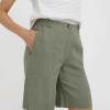 Custom Premium Linen Shorts for Women | Sustainable High-Waisted Knee-Length Shorts | OEM Flax Linen Bermuda Shorts Manufacturer