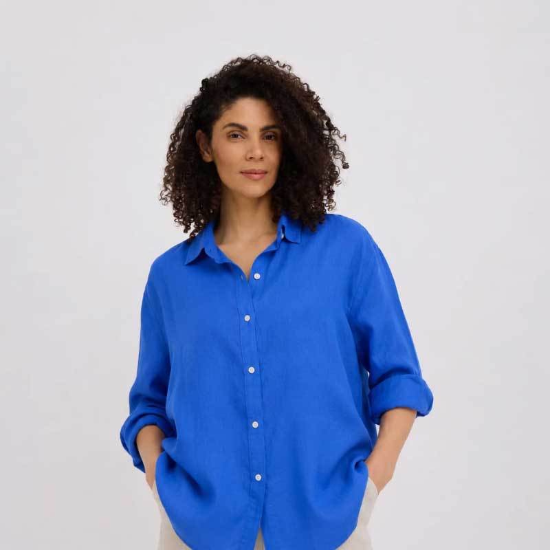 Custom Sustainable Single-Breasted Button-Down for Women
