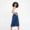Custom Women’s Linen Midi Skirt | Sustainable High-Waisted A-Line Linen Skirt Manufacturer OEM/ODM for Boutique