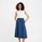 Custom Women’s Linen Midi Skirt | Sustainable High-Waisted A-Line Linen Skirt Manufacturer OEM/ODM for Boutique
