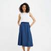 Custom Women’s Linen Midi Skirt | Sustainable High-Waisted A-Line Linen Skirt Manufacturer OEM/ODM for Boutique