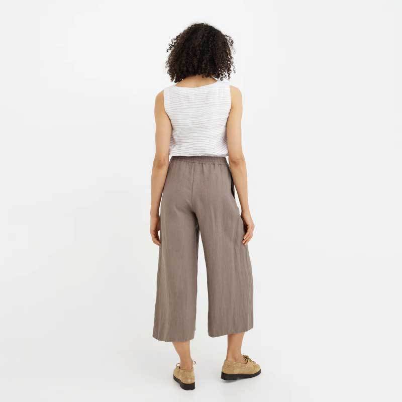 Custom Women's Linen Culotte Trousers