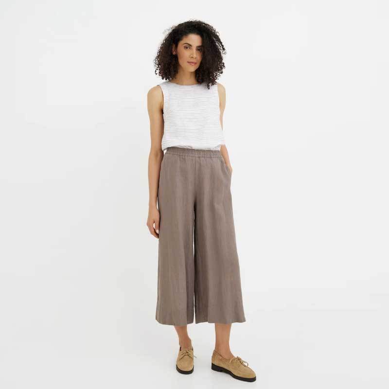 Custom Women's Linen Culotte Trousers
