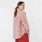 Custom Women's Linen Gingham Shirt | Sustainable Oversized Button-Front Linen Shirt Manufacturer OEM/ODM for Boutique