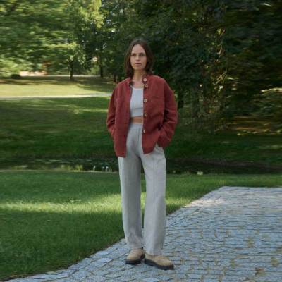 Custom Women's Linen High-Waisted Pants | Sustainable Wide-Leg Linen Trousers OEM/ODM Manufacturer for Boutiques
