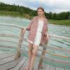 Custom Women's Linen Gingham Shirt | Sustainable Oversized Red Plaid Linen Shirt Manufacturer OEM/ODM for Boutiques