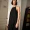 Custom Women's Black Linen Halter Maxi Dress | Sustainable Sleeveless Linen Dress OEM/ODM Manufacturer for Boutiques
