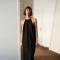 Custom Women's Black Linen Halter Maxi Dress | Sustainable Sleeveless Linen Dress OEM/ODM Manufacturer for Boutiques
