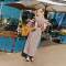 Custom Women's Brown Gingham Linen Maxi Dress | Puff Sleeve Cottagecore Linen Dress OEM/ODM Manufacturer for Boutiques