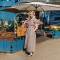 Custom Women's Brown Gingham Linen Maxi Dress | Puff Sleeve Cottagecore Linen Dress OEM/ODM Manufacturer for Boutiques