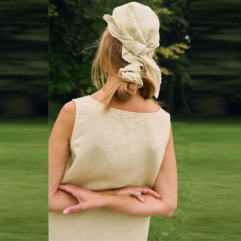 Custom Women's Natural Linen Slip Dress