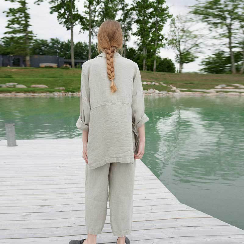 Custom Women's Oversized Linen Gauze Shirt Manufacturer