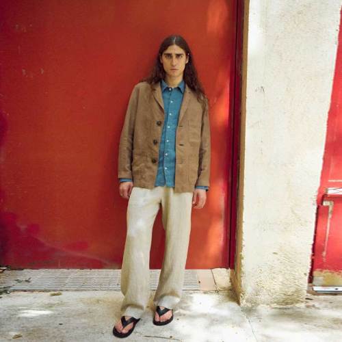 Custom Men's Linen Blazer Manufacturers | Oversized Khaki Linen Jacket Supplier | Sustainable Linen Clothing Factory