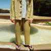 Custom Men's Olive Green Linen Pants | Relaxed Fit Elastic Waist Trousers | Sustainable Linen Clothing Manufacturer OEM ODM