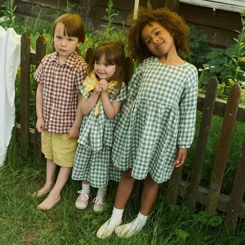 Custom Kids Linen Dress Manufacturer