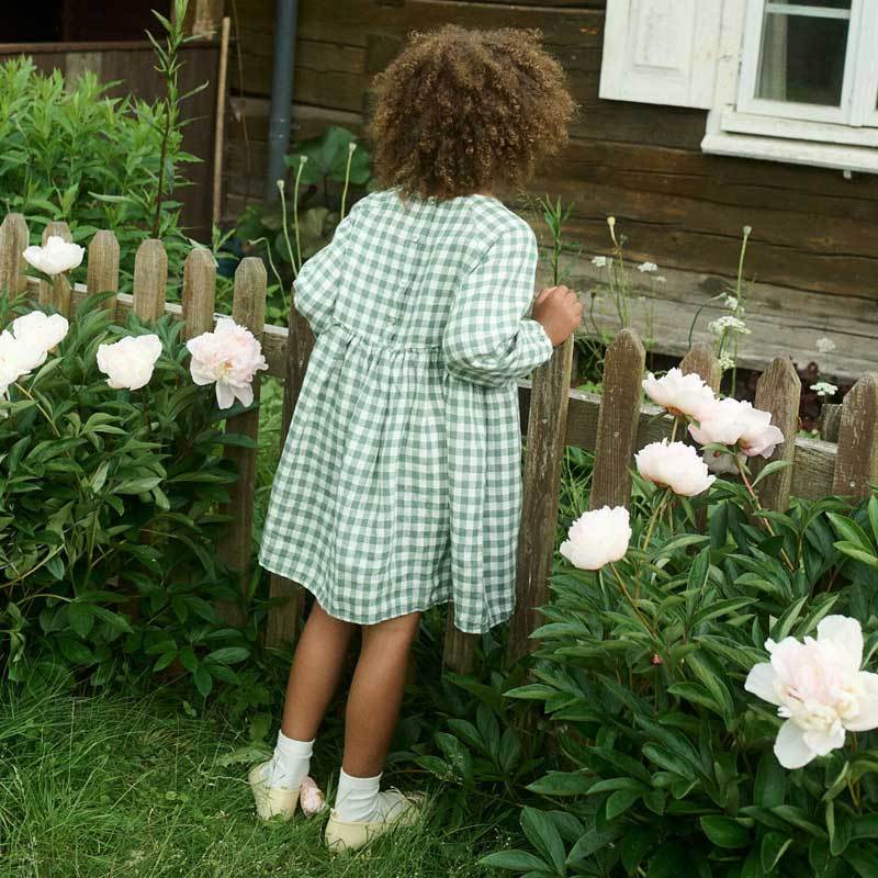 Custom Kids Linen Dress Manufacturer