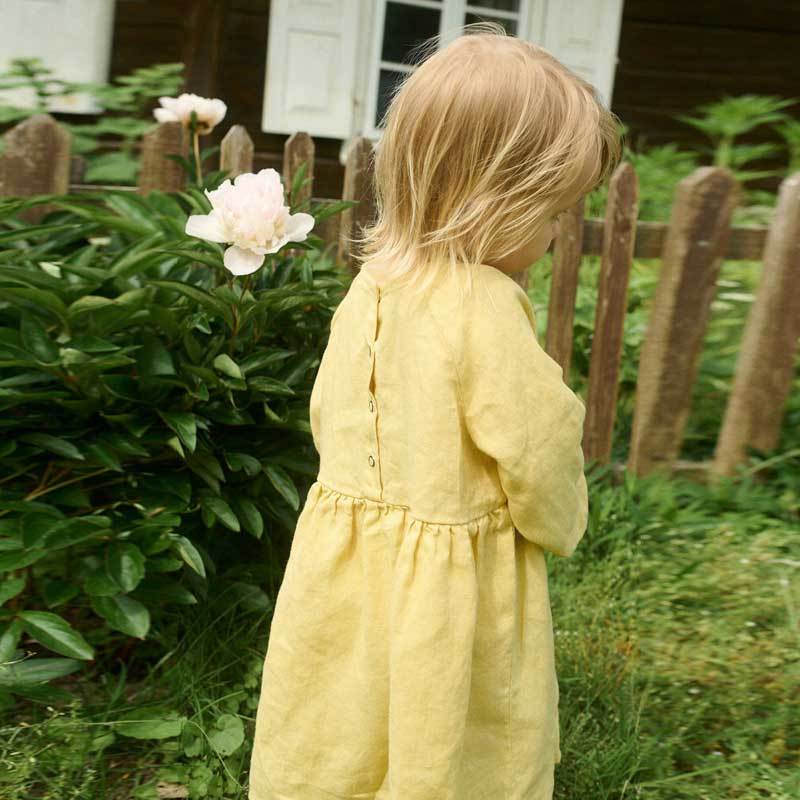 Custom Kids Linen Dress Manufacturer