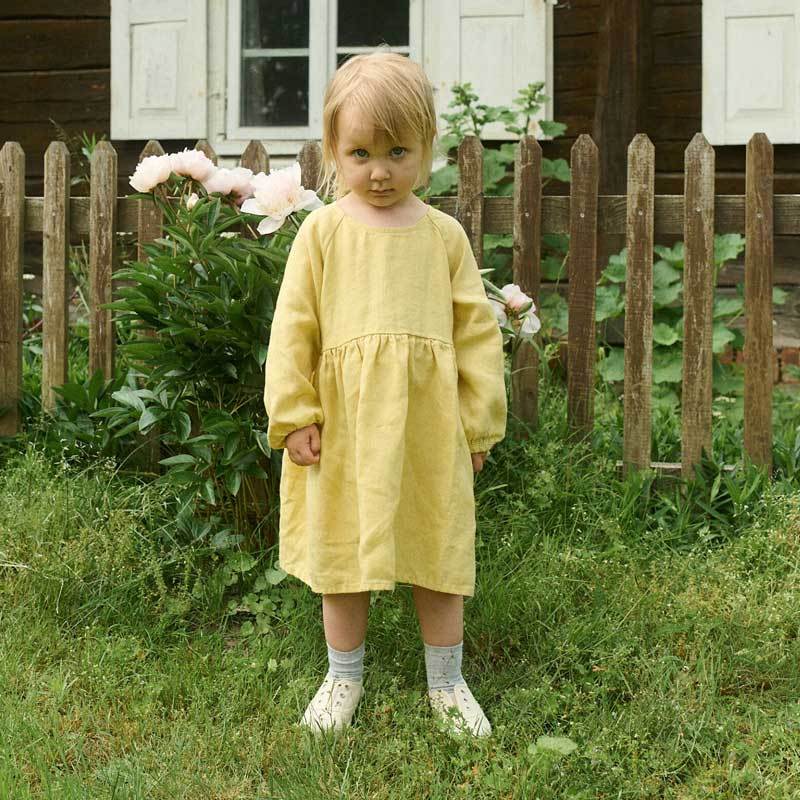 Custom Kids Linen Dress Manufacturer