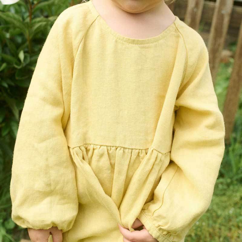 Custom Kids Linen Dress Manufacturer