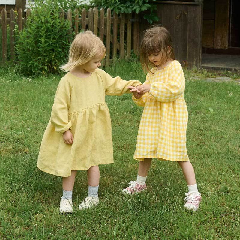 Custom Kids Linen Dress Manufacturer