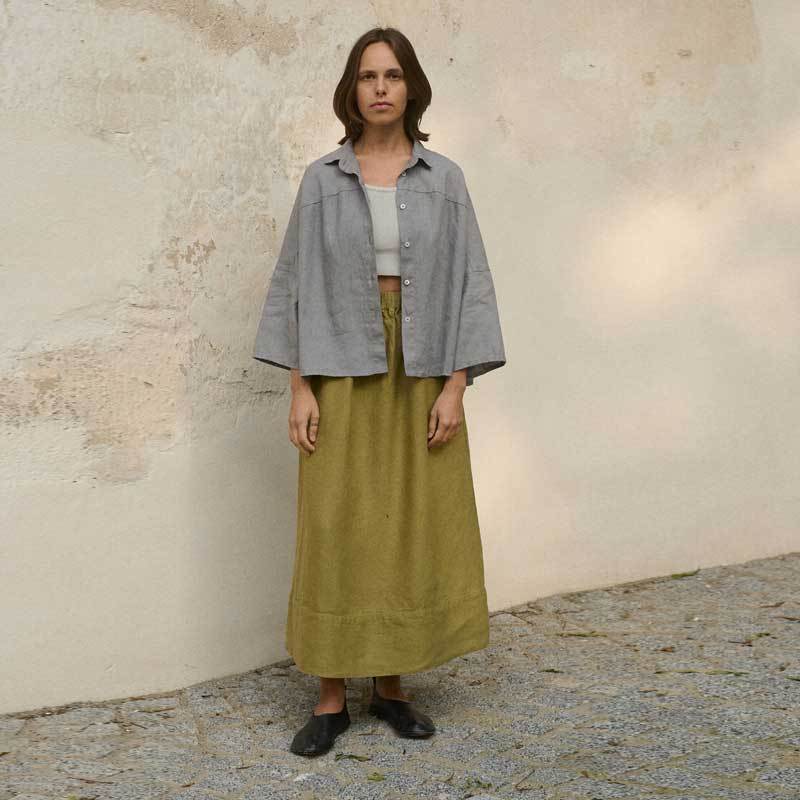 Custom Linen Crop Shirt Manufacturer