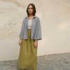 Custom Linen Crop Shirt Manufacturer | Women's Oversized Gingham Linen Top | Eco-Friendly OEM/ODM Factory