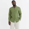Custom Men's Green Gingham Linen Shirt Manufacturer | OEM/ODM Sustainable Button-Down Factory