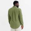 Custom Men's Green Gingham Linen Shirt Manufacturer | OEM/ODM Sustainable Button-Down Factory