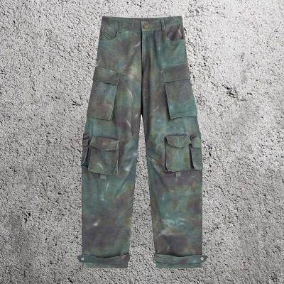 Chanjoye Custom Denim Cargo Pants | Vintage Pockets Jeans | Straight High Waist Y2K Trouser