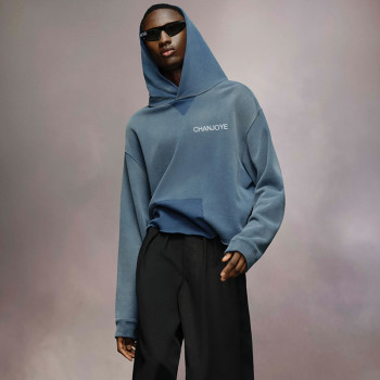 Chanjoye Custom Heavyweight Hoodie | 100% Cotton French Terry Hoodie | Cropped Sweatshirt Wholesale