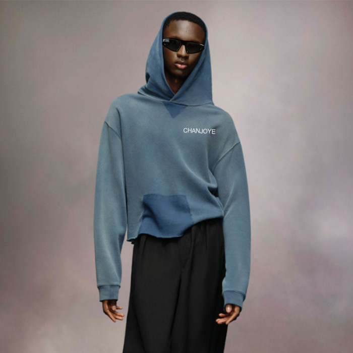 Chanjoye Custom Heavyweight Hoodie | 100% Cotton French Terry Hoodie | Cropped Sweatshirt Wholesale